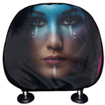 Native Indian Woman Portrait Print Car Headrest Covers
