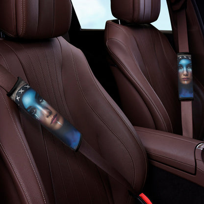 Native Indian Woman Portrait Print Car Seat Belt Covers