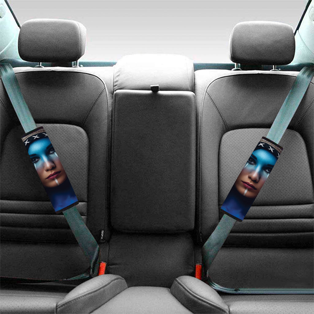 Native Indian Woman Portrait Print Car Seat Belt Covers