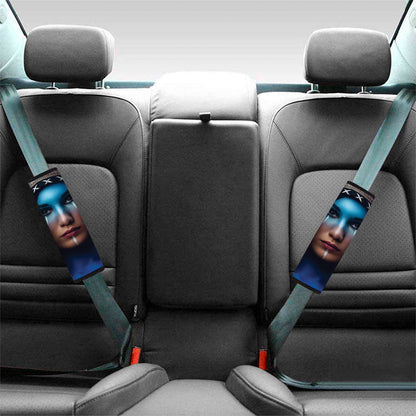 Native Indian Woman Portrait Print Car Seat Belt Covers
