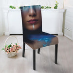Native Indian Woman Portrait Print Dining Chair Slipcover