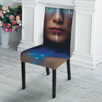 Native Indian Woman Portrait Print Dining Chair Slipcover