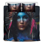 Native Indian Woman Portrait Print Duvet Cover Bedding Set