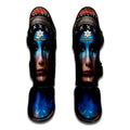 Native Indian Woman Portrait Print Muay Thai Shin Guards