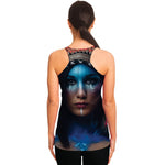 Native Indian Woman Portrait Print Women's Racerback Tank Top