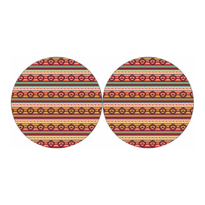 Native Inspired Pattern Print Car Coasters