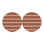 Native Inspired Pattern Print Car Coasters