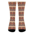 Native Inspired Pattern Print Crew Socks