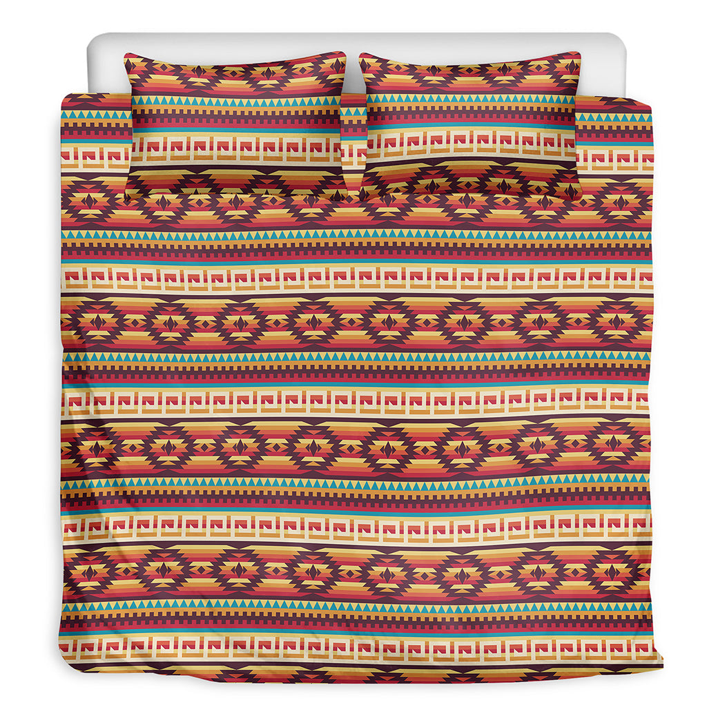 Native Inspired Pattern Print Duvet Cover Bedding Set