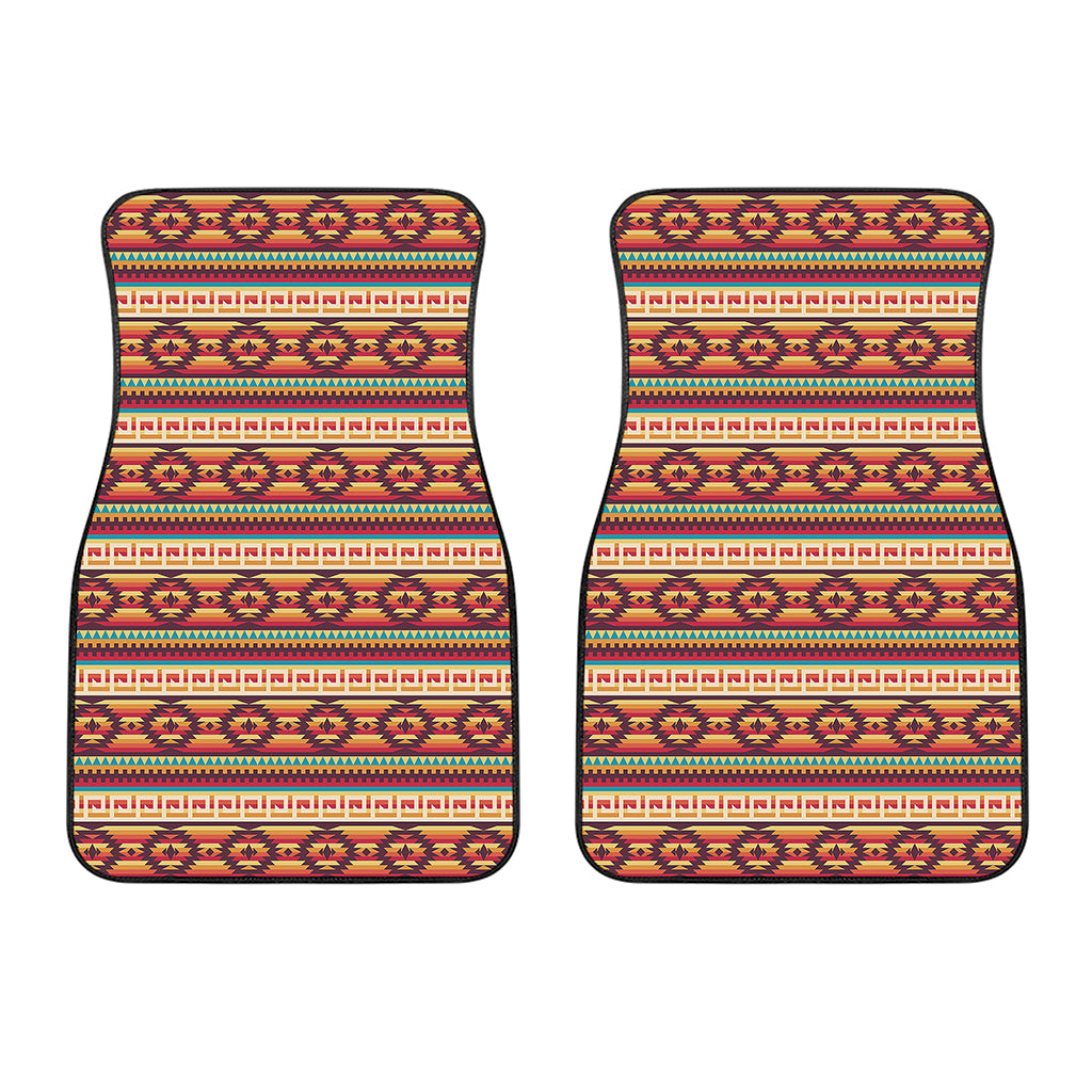 Native Inspired Pattern Print Front Car Floor Mats