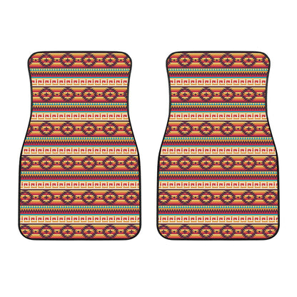 Native Inspired Pattern Print Front Car Floor Mats