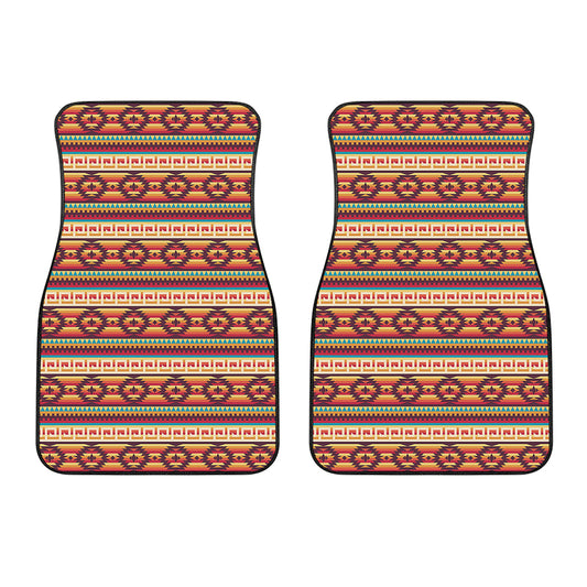 Native Inspired Pattern Print Front Car Floor Mats