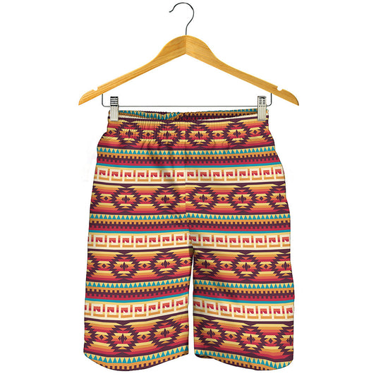 Native Inspired Pattern Print Men's Shorts