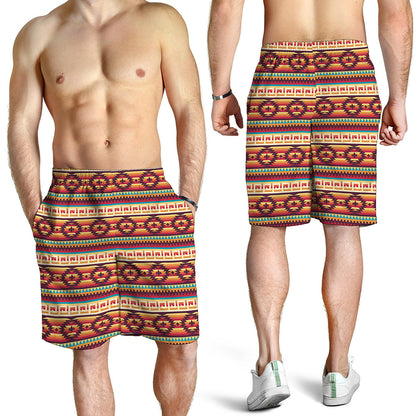 Native Inspired Pattern Print Men's Shorts