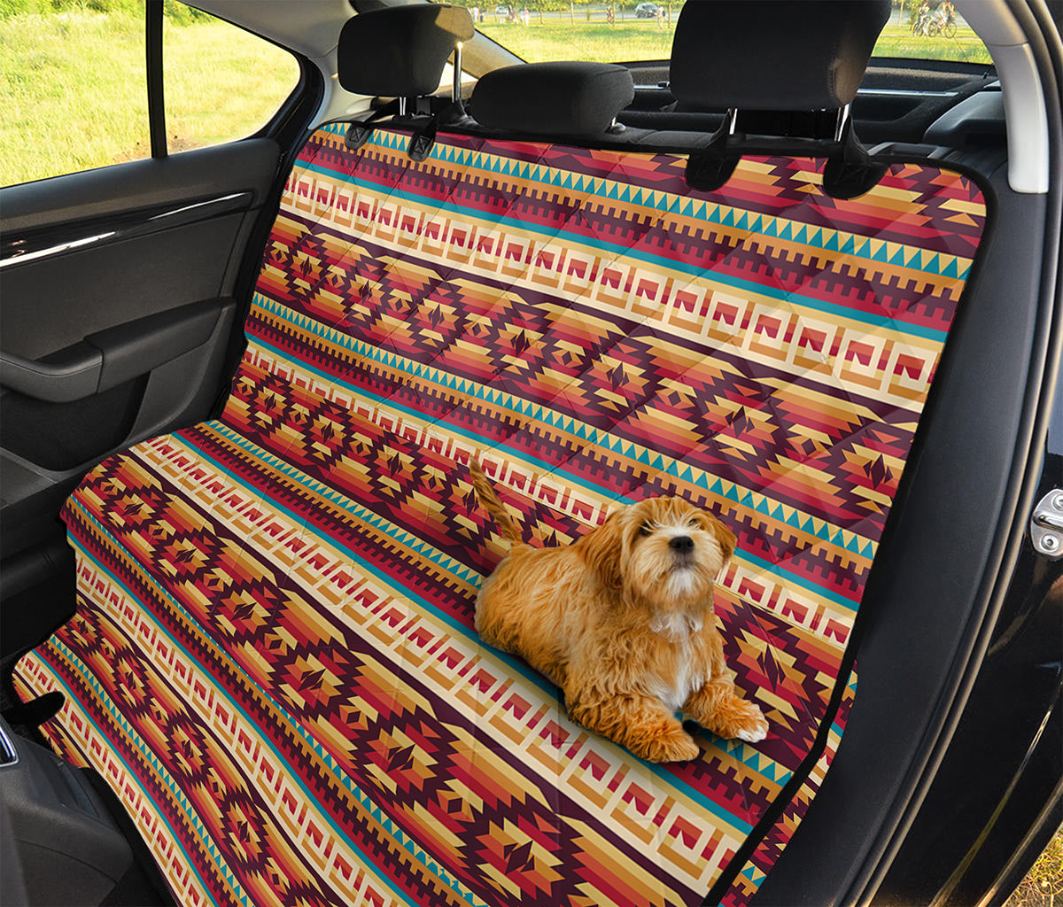 Native Inspired Pattern Print Pet Car Back Seat Cover