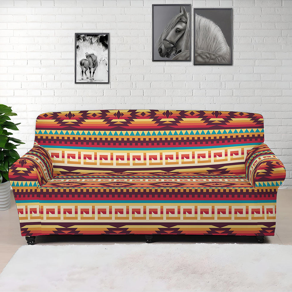 Native Inspired Pattern Print Sofa Cover