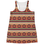 Native Inspired Pattern Print Women's Racerback Tank Top