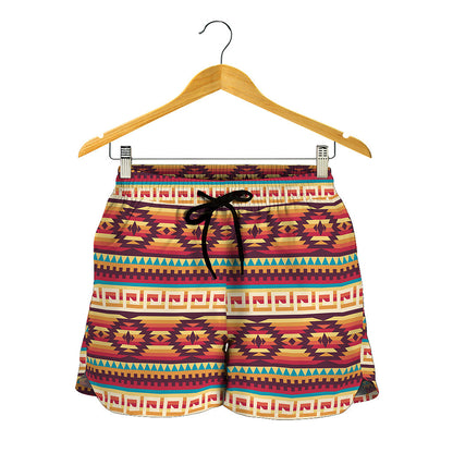 Native Inspired Pattern Print Women's Shorts