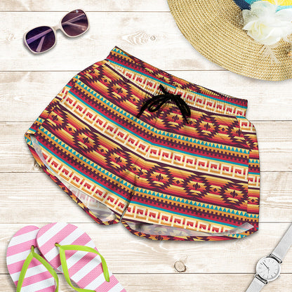 Native Inspired Pattern Print Women's Shorts