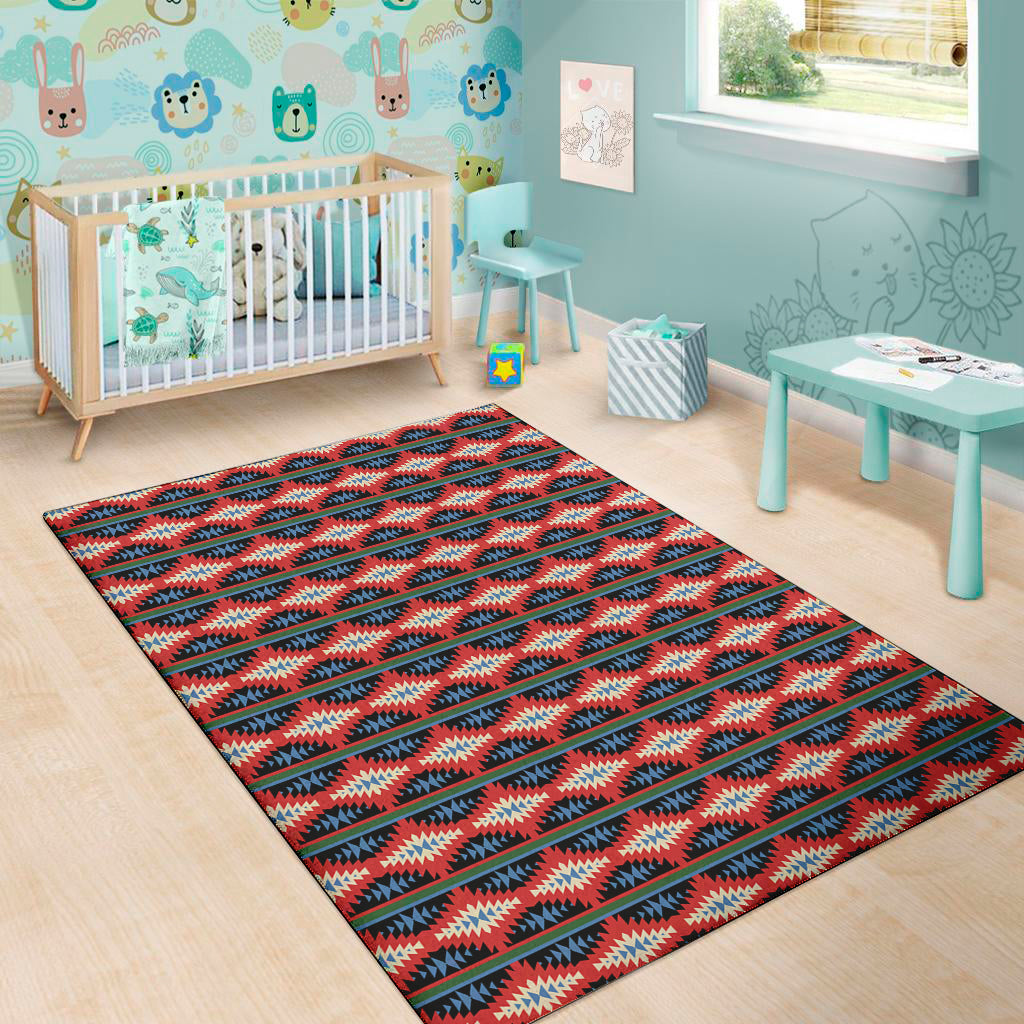 Native Navajo Pattern Print Area Rug