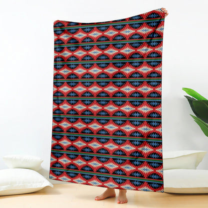 Native Navajo Pattern Print Blanket