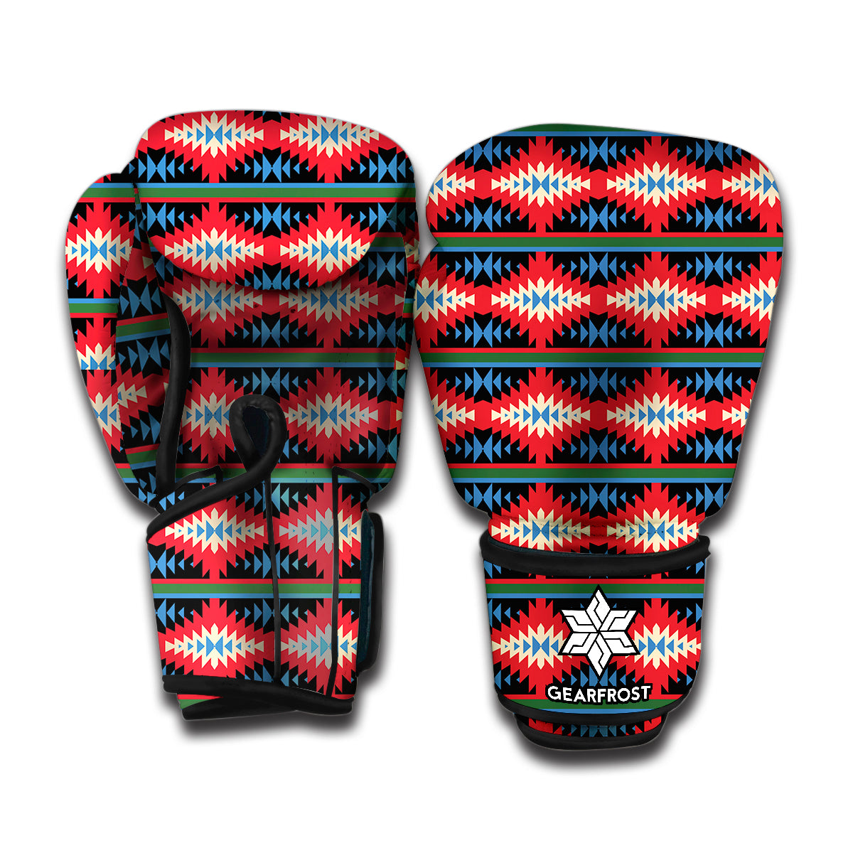 Native Navajo Pattern Print Boxing Gloves