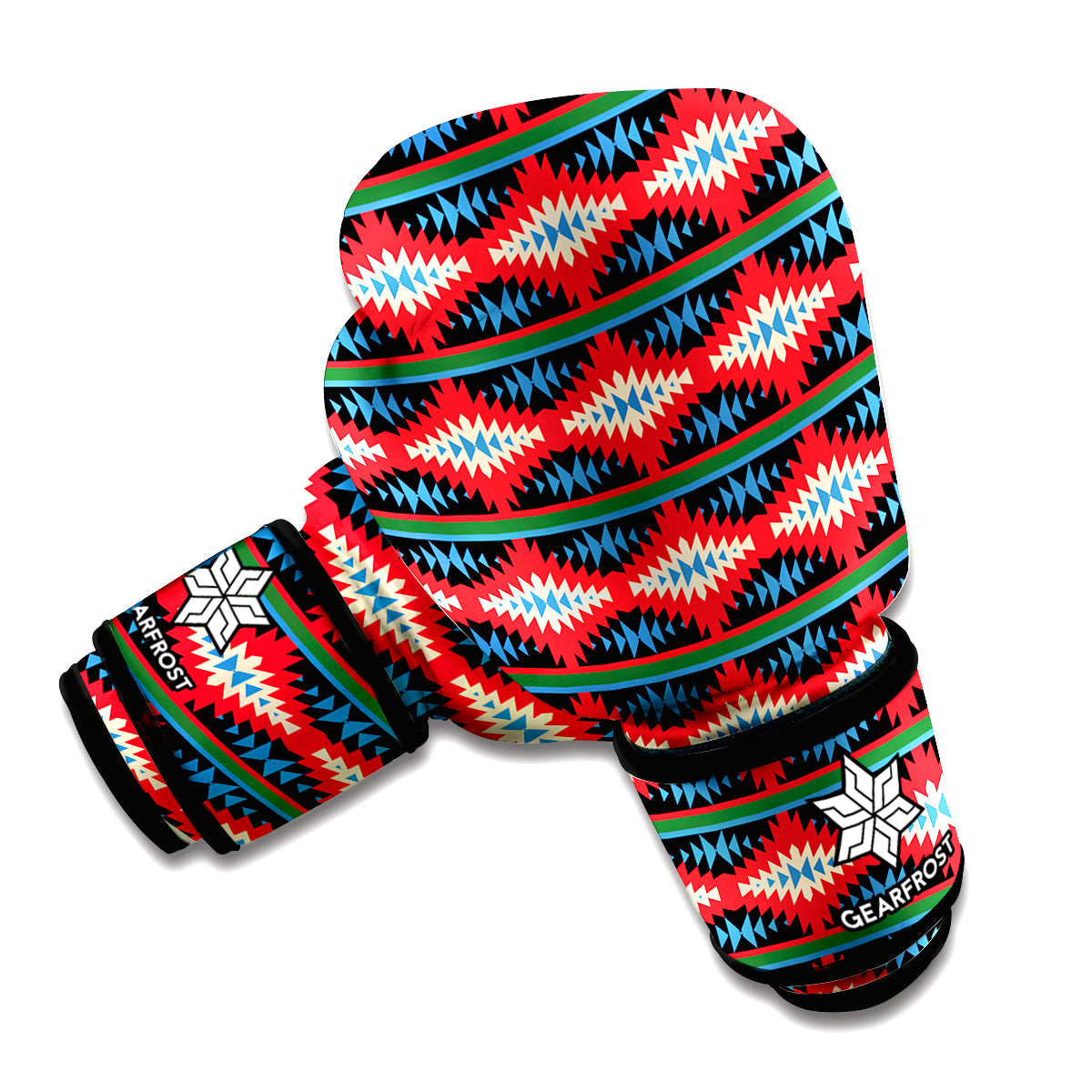Native Navajo Pattern Print Boxing Gloves