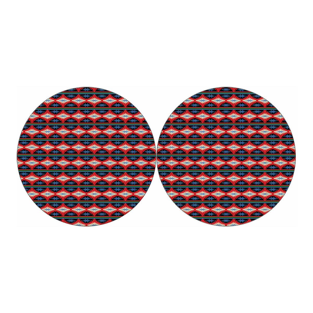 Native Navajo Pattern Print Car Coasters
