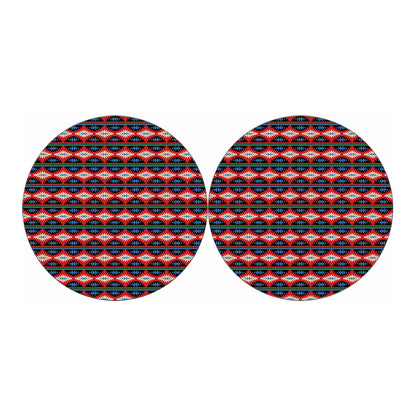 Native Navajo Pattern Print Car Coasters