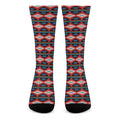Native Navajo Pattern Print Crew Socks