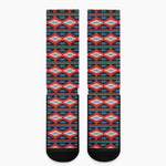 Native Navajo Pattern Print Crew Socks