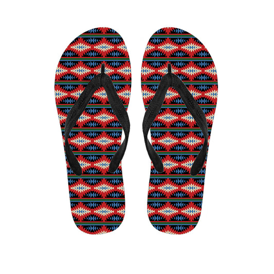 Native Navajo Pattern Print Flip Flops