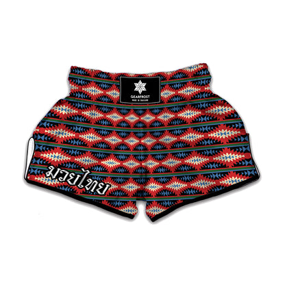 Native Navajo Pattern Print Muay Thai Boxing Shorts