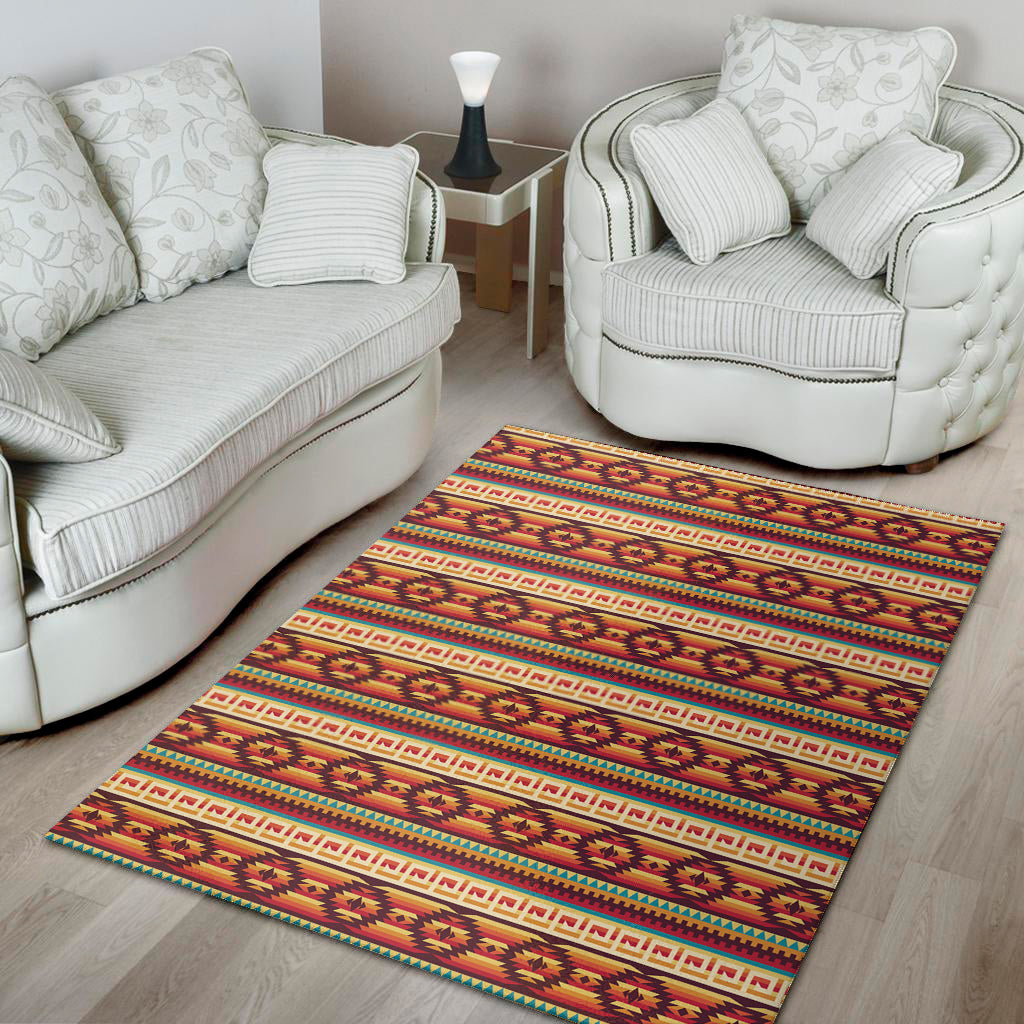 Native Pendleton Inspired Pattern Print Area Rug
