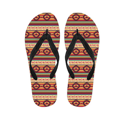 Native Pendleton Inspired Pattern Print Flip Flops