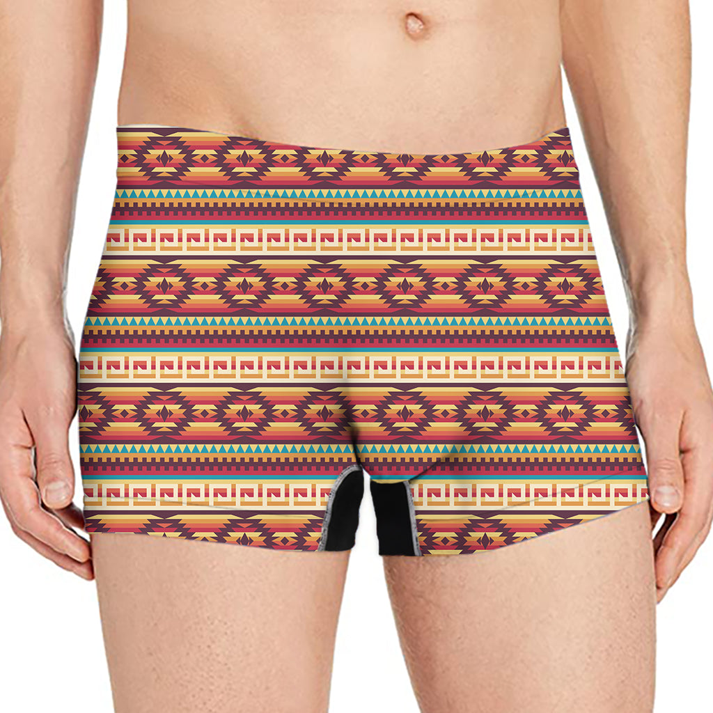 Native Pendleton Inspired Pattern Print Men's Boxer Briefs