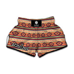 Native Pendleton Inspired Pattern Print Muay Thai Boxing Shorts