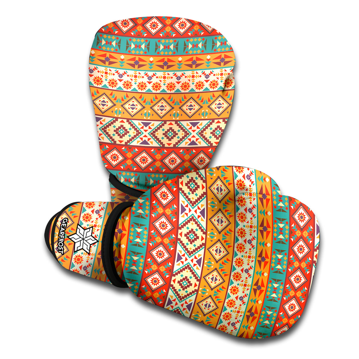 Native Pendleton Navajo Pattern Print Boxing Gloves