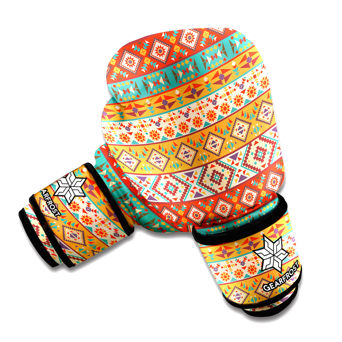Native Pendleton Navajo Pattern Print Boxing Gloves