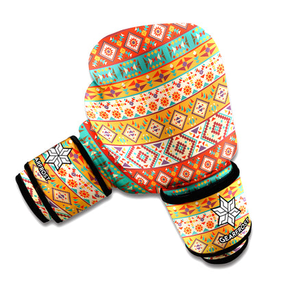 Native Pendleton Navajo Pattern Print Boxing Gloves