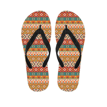 Native Pendleton Navajo Pattern Print Flip Flops