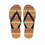Native Pendleton Navajo Pattern Print Flip Flops