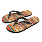 Native Pendleton Navajo Pattern Print Flip Flops