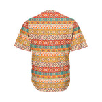 Native Pendleton Navajo Pattern Print Men's Baseball Jersey