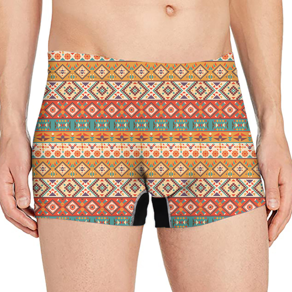 Native Pendleton Navajo Pattern Print Men's Boxer Briefs