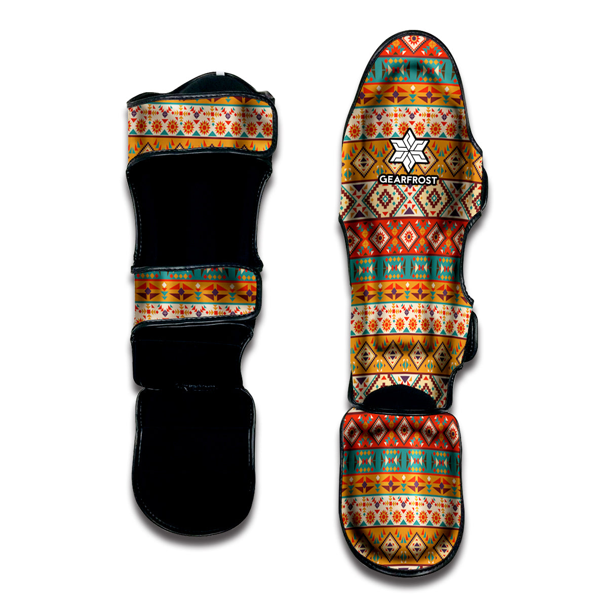 Native Pendleton Navajo Pattern Print Muay Thai Shin Guard