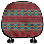 Native Southwestern Pattern Print Car Headrest Covers