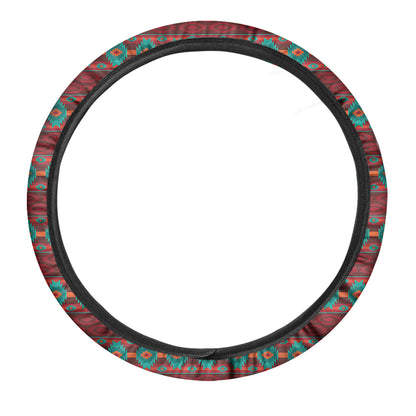 Native Southwestern Pattern Print Car Steering Wheel Cover
