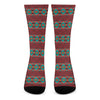 Native Southwestern Pattern Print Crew Socks