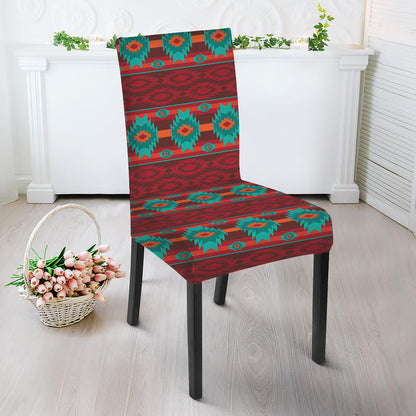 Native Southwestern Pattern Print Dining Chair Slipcover